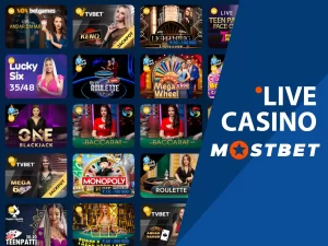 গেম স্পেকট্রাম MostBet Live Casino